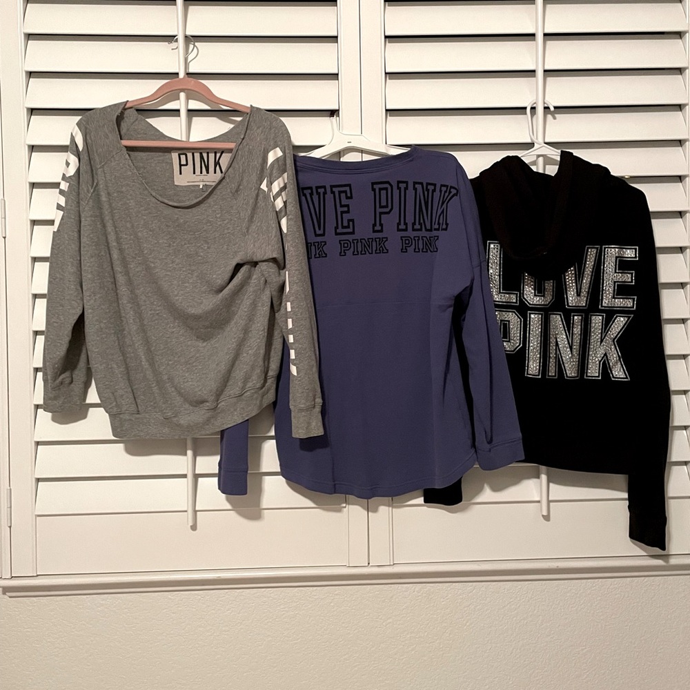VS pink sweaters